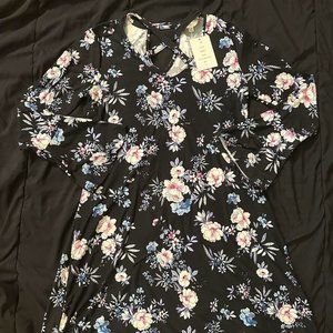 Pink Rose Floral Dress